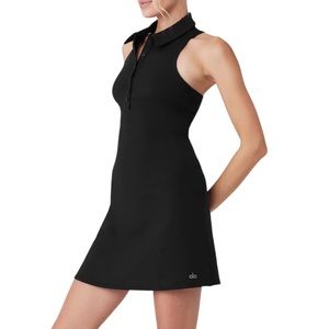 Alo Charmed Tennis Dress, Black, Sz. M